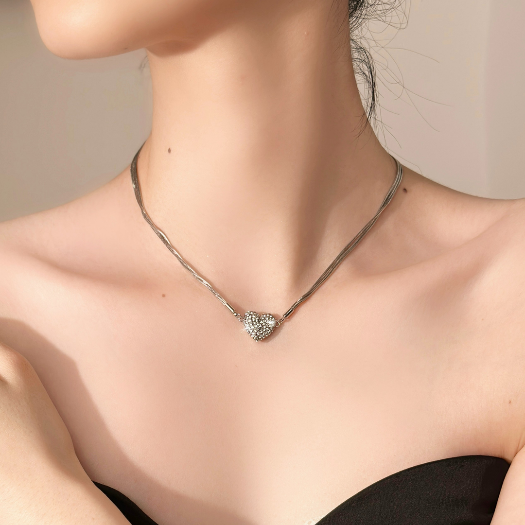 Magnetic Love Patchwork Necklace