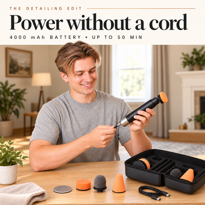 🚗 3-in-1 Cordless Car Polisher – 12,000 RPM Rechargeable Polishing, Waxing & Sanding Tool