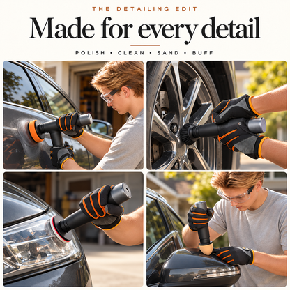 🚗 3-in-1 Cordless Car Polisher – 12,000 RPM Rechargeable Polishing, Waxing & Sanding Tool