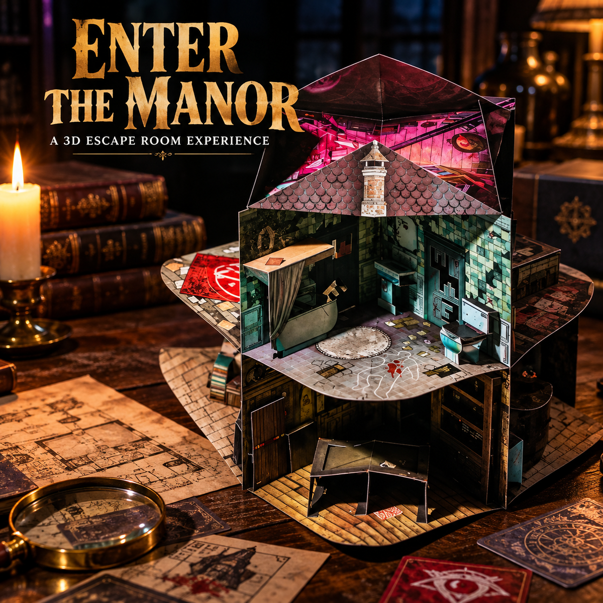 🏚️ 3D Haunted Manor Escape Puzzle Game – 8-Room Mystery Adventure