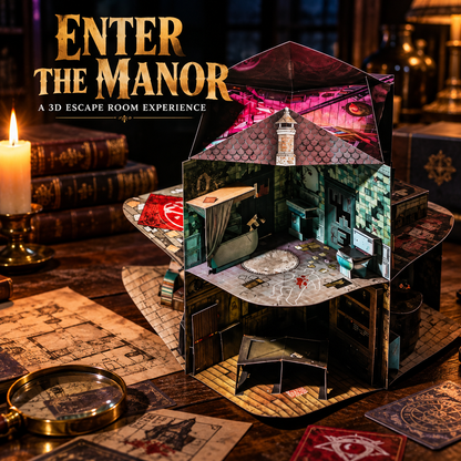 🏚️ 3D Haunted Manor Escape Puzzle Game – 8-Room Mystery Adventure
