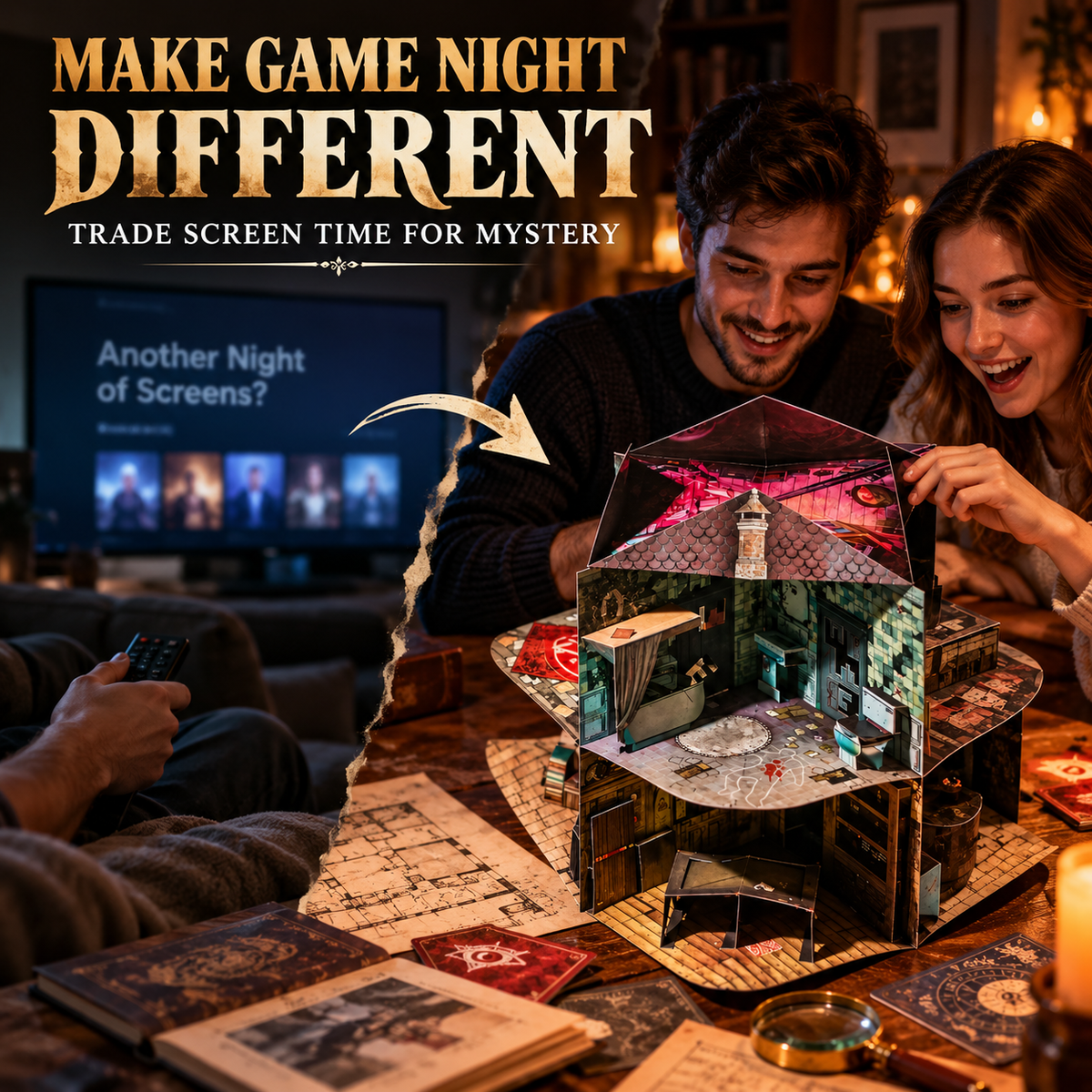 🏚️ 3D Haunted Manor Escape Puzzle Game – 8-Room Mystery Adventure