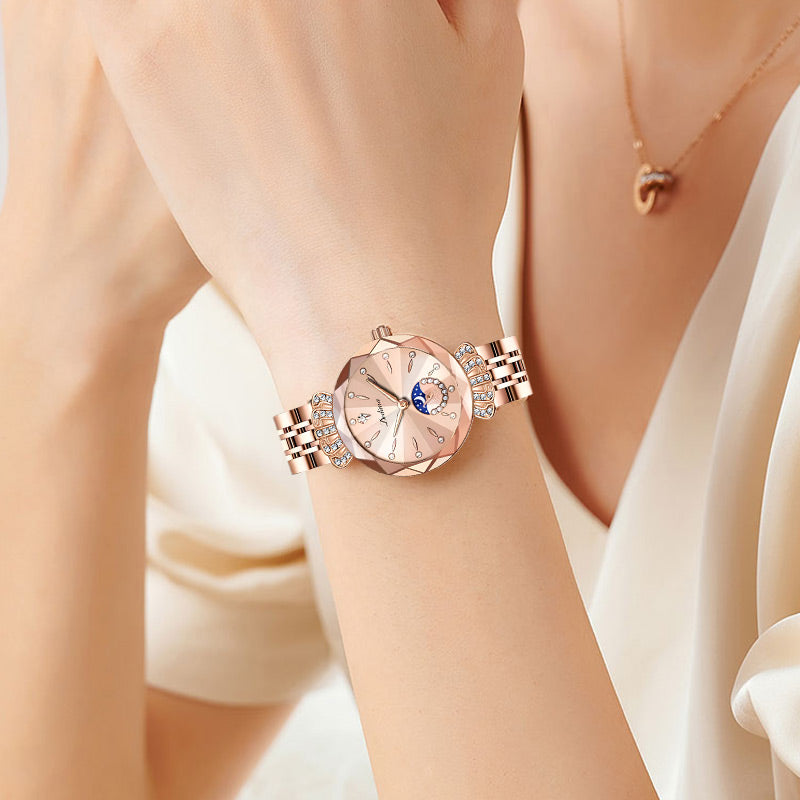 Fashionable Star & Moon Watch for Women
