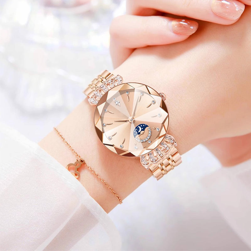 Fashionable Star & Moon Watch for Women