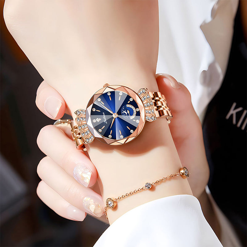 Fashionable Star & Moon Watch for Women