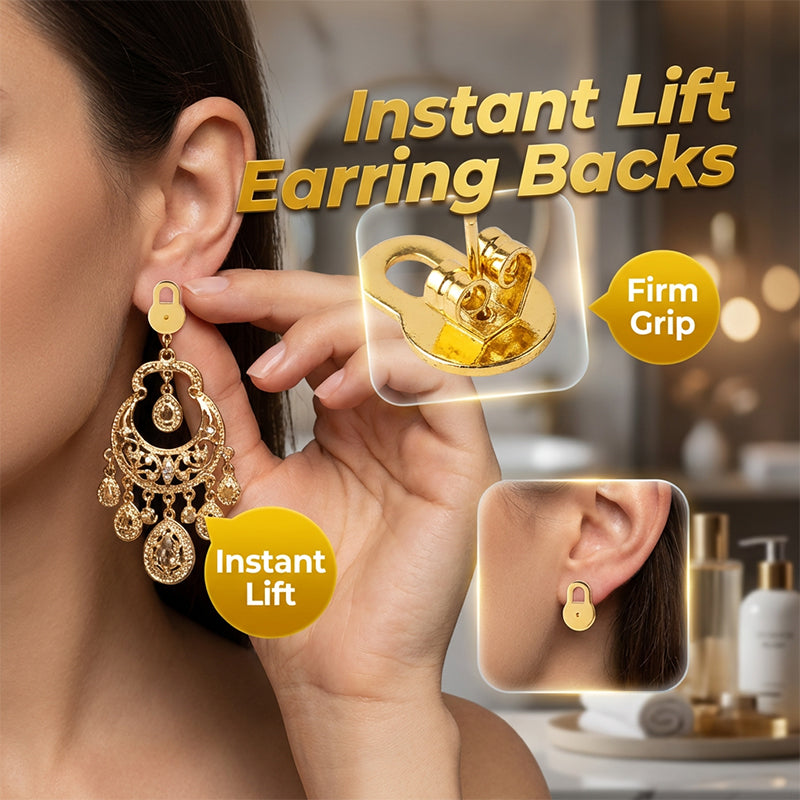 Supportive Earring Backs For Droopy Earlobes
